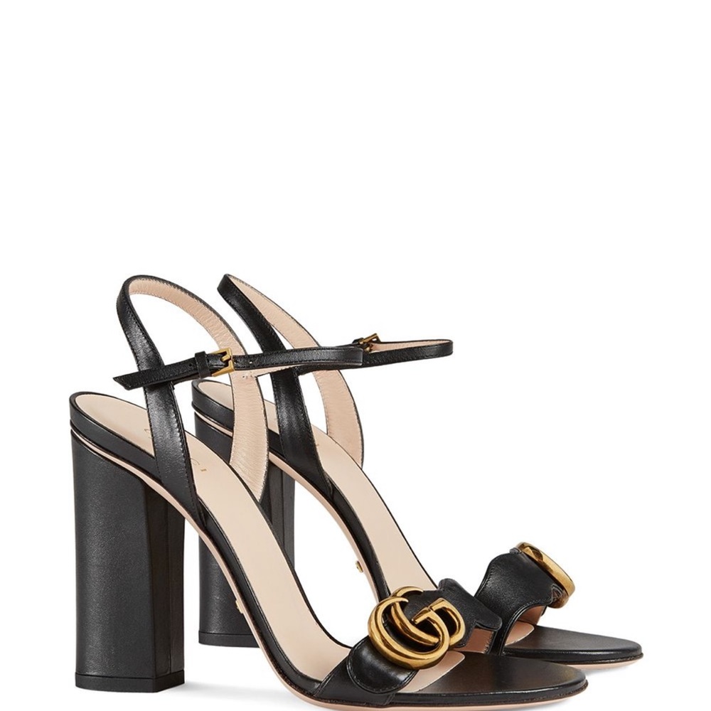 Gucci Marmont logo-embellished leather sandals
